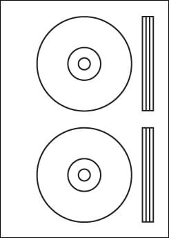 Etykiety matowe na płyty CD / DVD samoprzylepne www.niszczarka.net