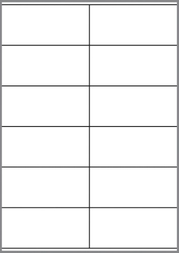 Etykiety samoprzylepne UNI12 www.niszczarka.net