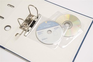 Kieszonki na płyty CD do segregatorów 5 szt. dziurkowane