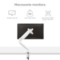 Ramię na 1 monitor Fellowes Platinum Series™ BIAŁE www.niszczarka.net