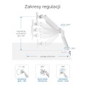 Ramię na 1 monitor Fellowes Platinum Series™ BIAŁE www.niszczarka.net