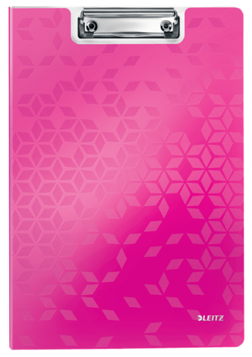 Deska z klipem i okładką Leitz WOW, różowa www.niszczarka.net