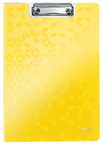 Deska z klipem i okładką Leitz WOW, żółta