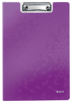 Deska z klipem i okładką Leitz WOW, fioletowa