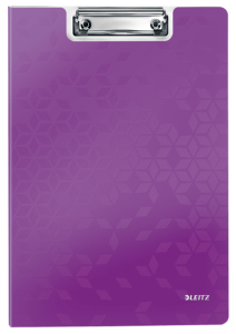 Deska z klipem i okładką Leitz WOW, fioletowa