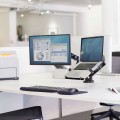 Ramię na 2 monitory Fellowes Platinum Series - poziome - BIAŁE www.niszczarka.net