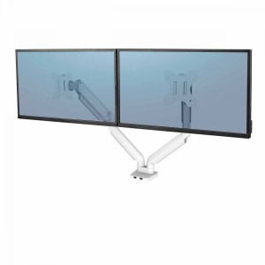 Ramię na 2 monitory Fellowes Platinum Series - poziome - BIAŁE 