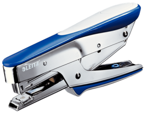 Zszywacz nożycowy Leitz mały - zszywa do 15 kartek