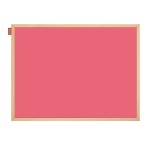 Tablica suchościeralna magnetyczna różowa w ramie drewnianej 60x40 cm