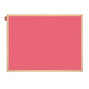 Tablica suchościeralna magnetyczna różowa w ramie drewnianej 60x40 cm