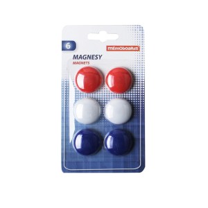 MAGNESY MEMOBOARDS DO TABLIC blister 6 sztuk, średnica 30mm