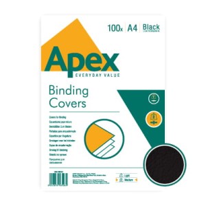 Okładka skóropodobna do bindowania DELTA A4 CZARNA Apex - Fellowes