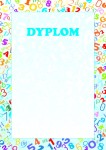 Dyplom ELEMENTARZ  opk 25 szt A4  170g/m2 dyplomy dla dzieci