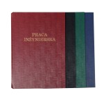 Okładka twarda - O.HARD COVER Classic 304x212mm / CZARNA / 10par / Praca Inżynierska (A4+ pionowa)