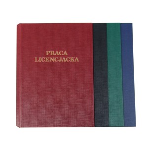 Okładka twarda - O.HARD COVER Classic 304x212mm / CZARNA / 10par / Praca Licencjacka (A4+ pionowa)