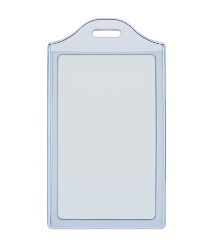 Identyfikator Holder na dwie karty 2K-V blue pionowy / opk 50szt www.niszczarka.net
