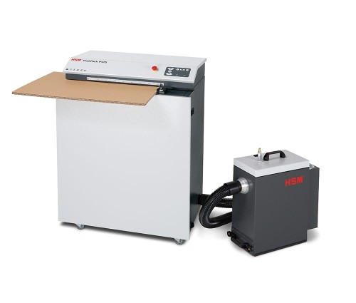 Urządzenie do produkcji wypełniaczy HSM ProfiPack P425 z adapterem do systemu odpylającego www.niszczarka.net