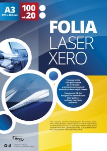 Folia do drukarek laserowych i kserokopiarek LX A3 opk 20 arkuszy