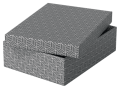 Pudło do przechowywania / pudło prexentowe Esselte Box Home M low szary, opakowanie 3 sztuki www.niszczarka.net