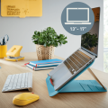 Regulowana podstawka pod laptopa Leitz Ergo Cosy morski niebieski www.niszczarka.net