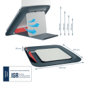 Regulowana podstawka pod laptopa Leitz Ergo Cosy - aksamitny szary www.niszczarka.net