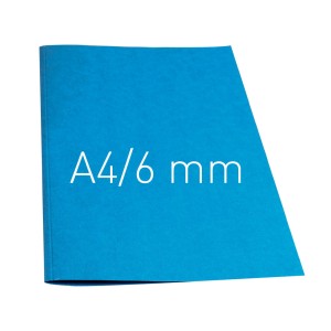 Termookładki miękkie - Thermolinen Plain (A4 pionowa) -6 mm  opakowanie 10 sztuk NIEBIESKI  