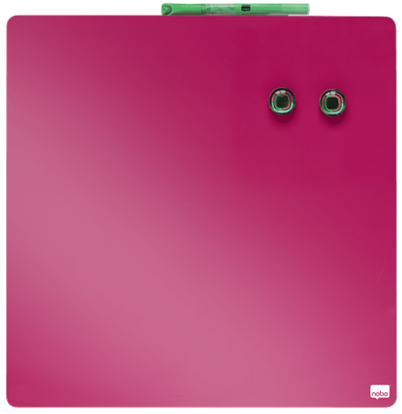 Tabliczka magnetyczna suchościeralna 36x36cm REXEL Różowa www.niszczarka.net