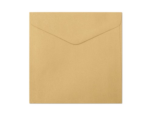 Koperta / koperty ozdobne kwadrat 160x160mm KW160 -PEARL ZŁOTY opk 10szt 120g/m2 www.niszczarka.net