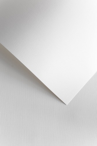 Papier Ozdobny 120g/m2 - PŁÓTNO BIAŁY - 50 arkuszy A4 www.niszczarka.net