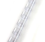 Grzbiet plastikowy  do bindowania 12mm/100szt Argo - kolor PRZEŹROCZYSTY