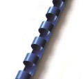 Grzbiet plastikowy do bindowania 10mm/100szt Argo - kolor NIEBIESKI  www.niszczarka.net