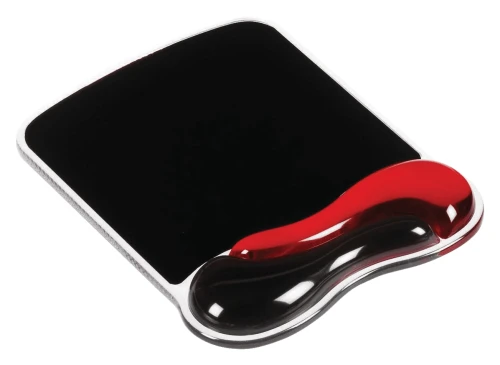 Podkładka żelowa Kensington Duo Gel pod mysz, z podpórką pod nadgarstek CZERWONO-CZARNA www.niszczarka.net