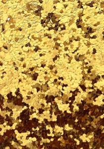 Karton ozdobny CEKINOWY ZŁOTY 5 arkuszy  A4 210g 