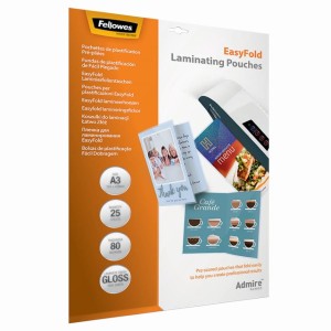 Fellowes Folia do laminowania "Łatwo złóż" A3  80mic/25sztuk 