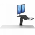 Stanowisko do pracy Sit-Stand Lotus RT - czarne na 2 monitory www.niszczarka.net