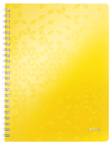 Kołonotatnik Leitz WOW A4 w kratkę -  żółty