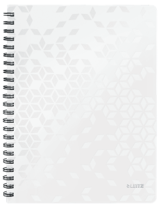 Kołonotatnik Leitz WOW A4 w kratkę  -  biały 