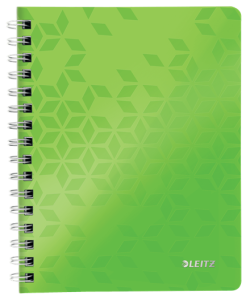 Kołonotatnik Leitz WOW A4 w kratkę  -  zielony