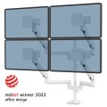 Ramię na 4 monitory Fellowes TALLO Modular™ 4FMS - białe  www.niszczarka.net
