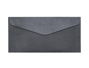 Koperta / koperty ozdobne DL - PEARL CZARNY opk 10szt 150g m2   