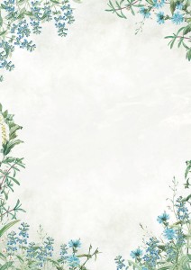 Arkusze barwne  Fiori Blue 50 arkuszy A4 100g/m2 