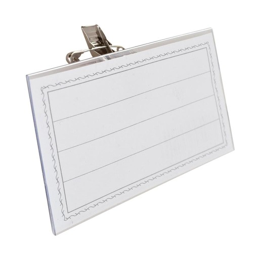 Identyfikator szkolny P650 z klipsem / opk 20szt www.niszczarka.net