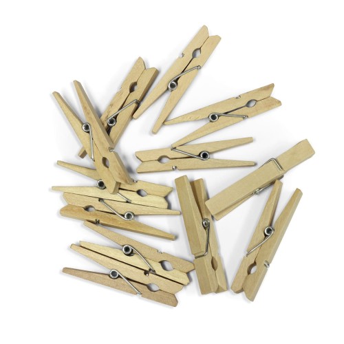 Klamerki drewniane - opakowanie 12 szt  www.niszczarka.net