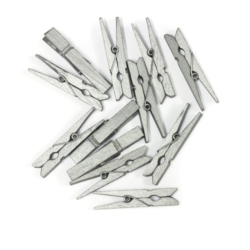 Klamerki drewniane - opakowanie 12 szt  www.niszczarka.net