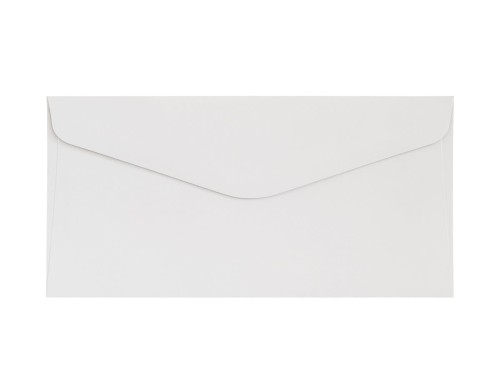 Koperta / koperty ozdobne DL - GŁADKI BIAŁY opk 10szt 150g/m2 www.niszczarka.net