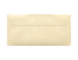 Koperta / koperty ozdobne DL - MIKA KREMOWY opk 10szt 120g/m2 