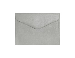 Koperta / koperty ozdobne C6 - PEARL SREBRNY opk 10szt 150g m2   