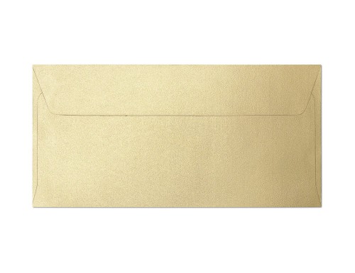Koperta / koperty ozdobne DL - PEARL ZŁOTY opk 10szt 120g m2  www.niszczarka.net
