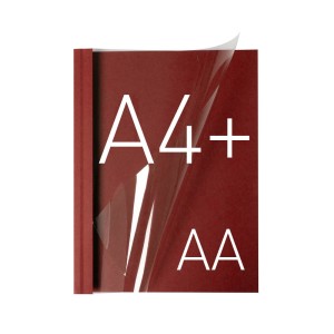 O. SOFTCLEAR Okładka kanałowa miękka Karton-Folia   AA bordowa /opk 10szt