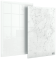 Tabliczka suchościeralna 23x15,2cm NOBO SZKLANA - 2 sztuki: 1 x biała i 1 x marmurkowa www.niszczarka.net